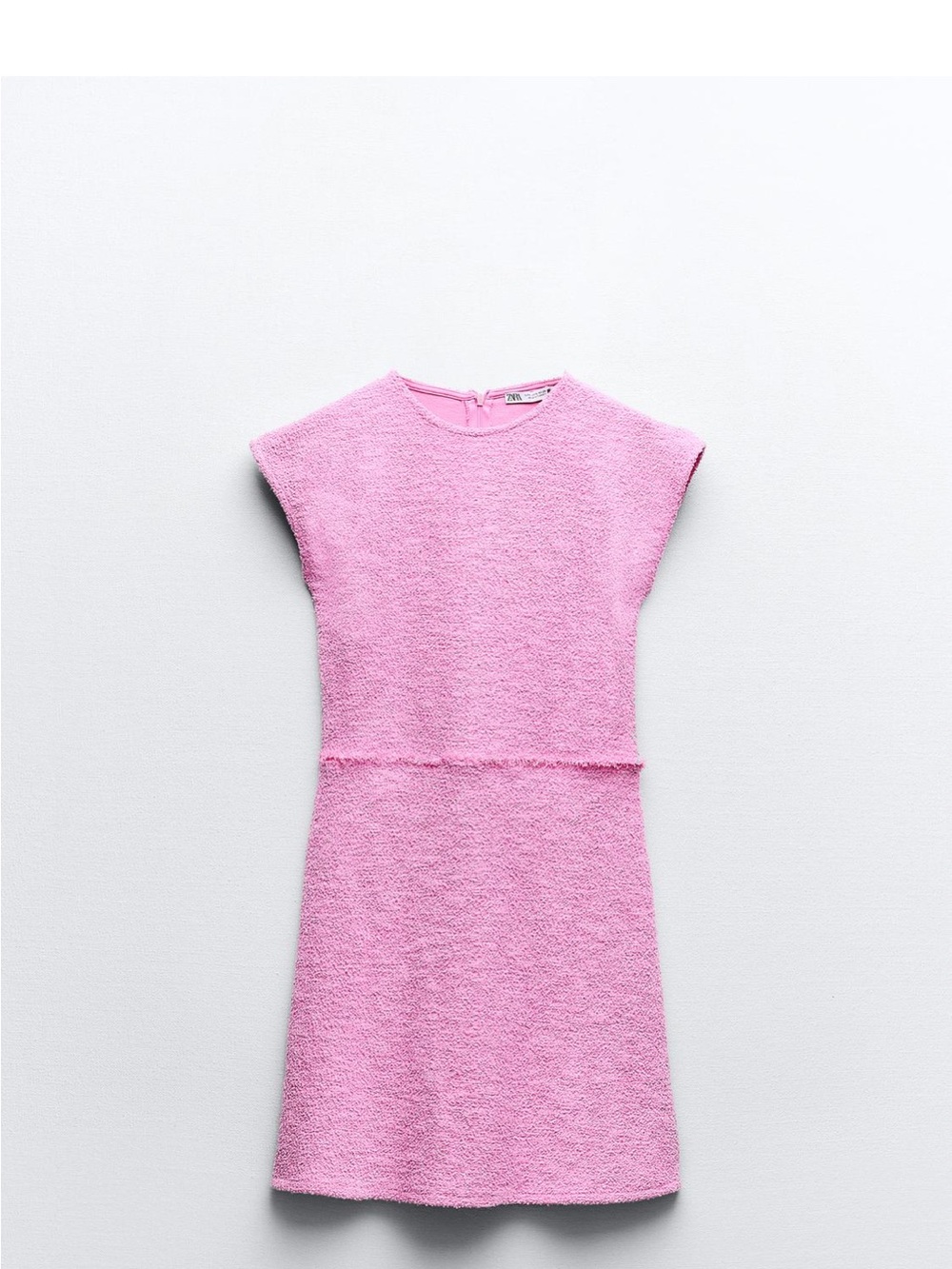 Zara Pink Textured Mini Dress